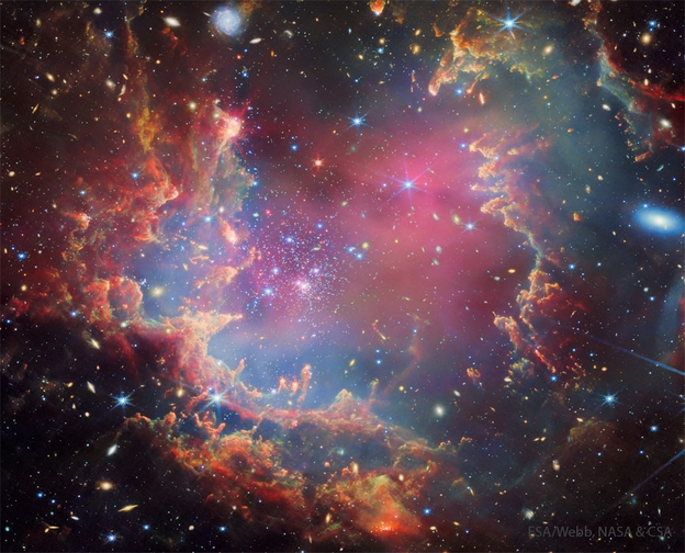 NGC 602: Stars Versus Pillars from Webb