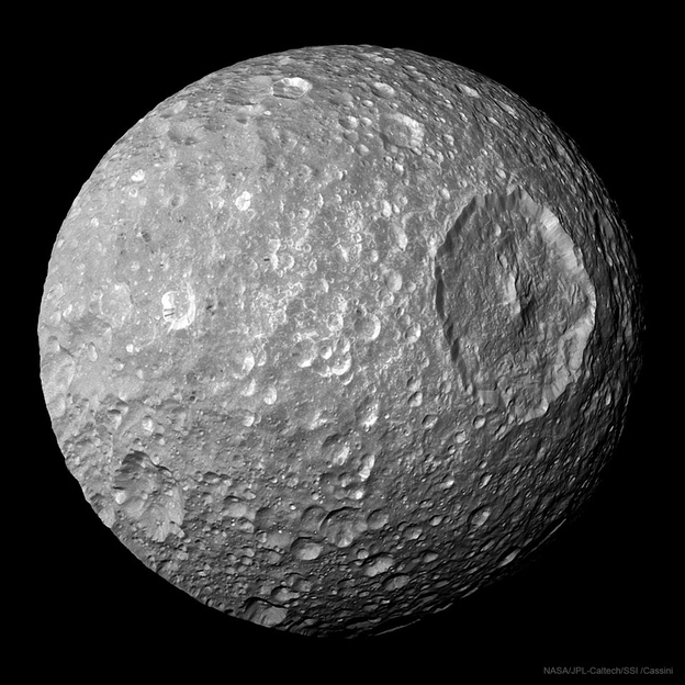 Mimas: Small Moon with a Big Crater